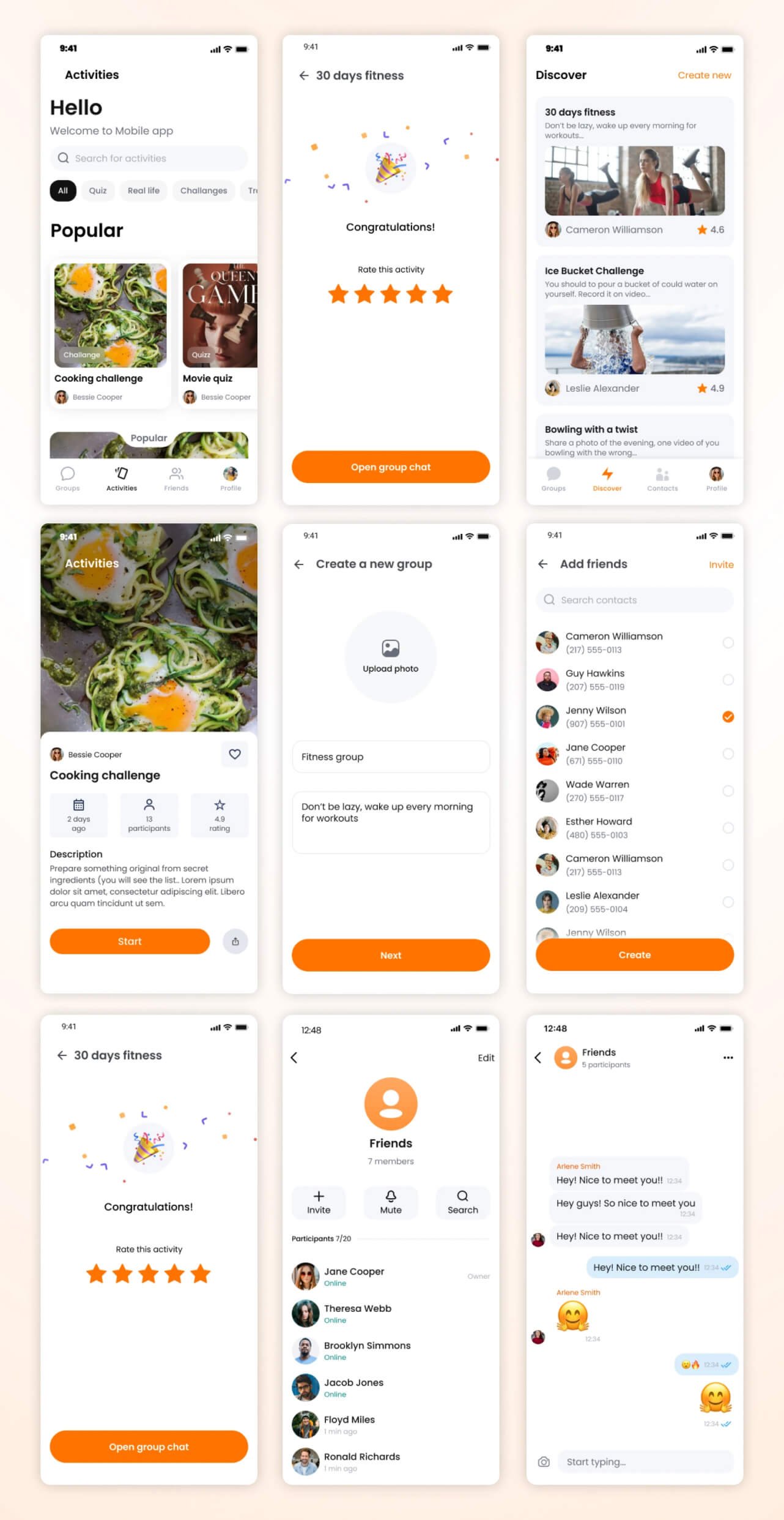 Mobile UI/UX Designs