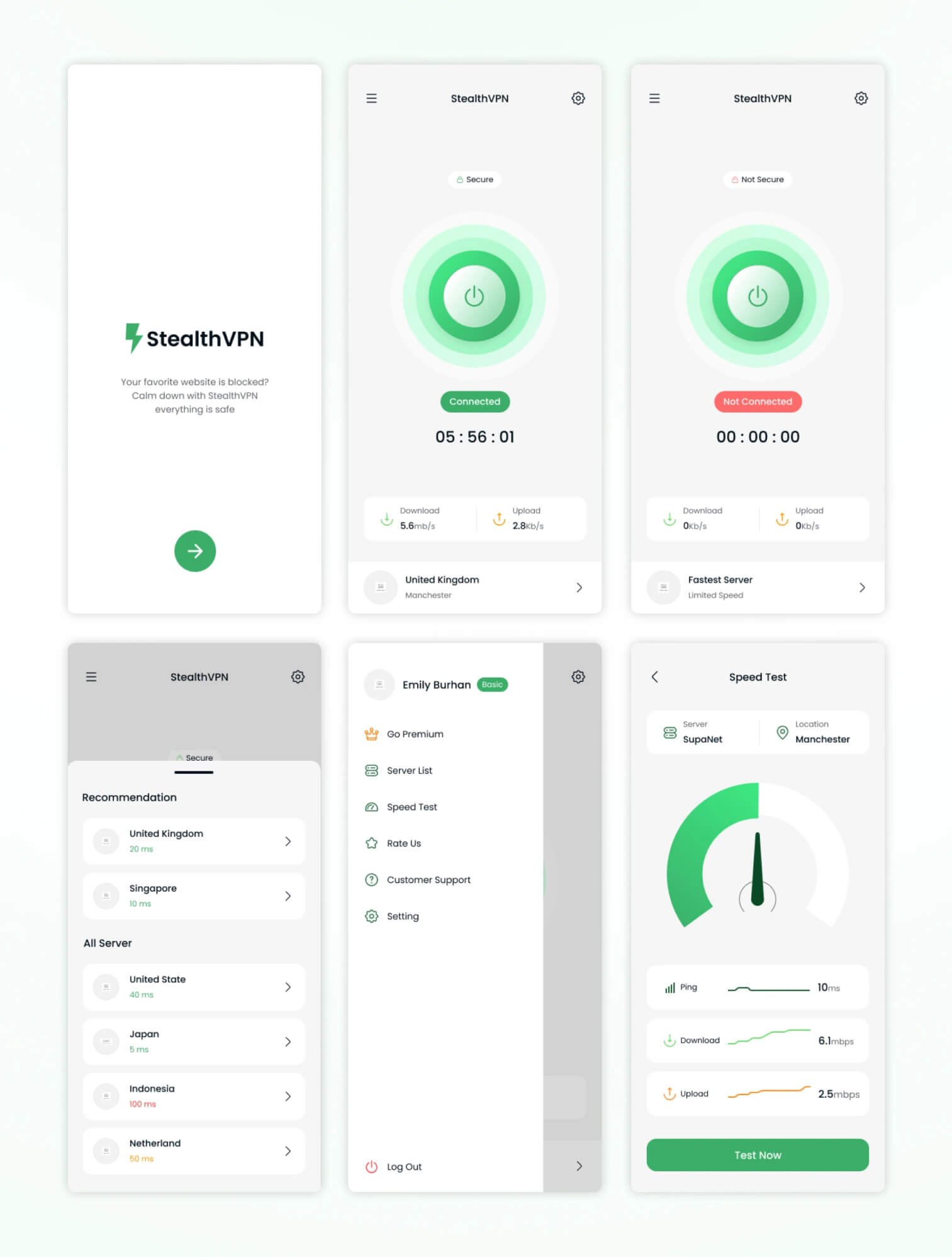 Mobile UI/UX Designs