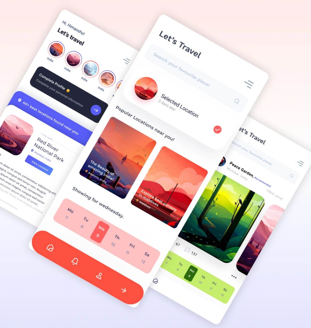 Mobile UI/UX Designs