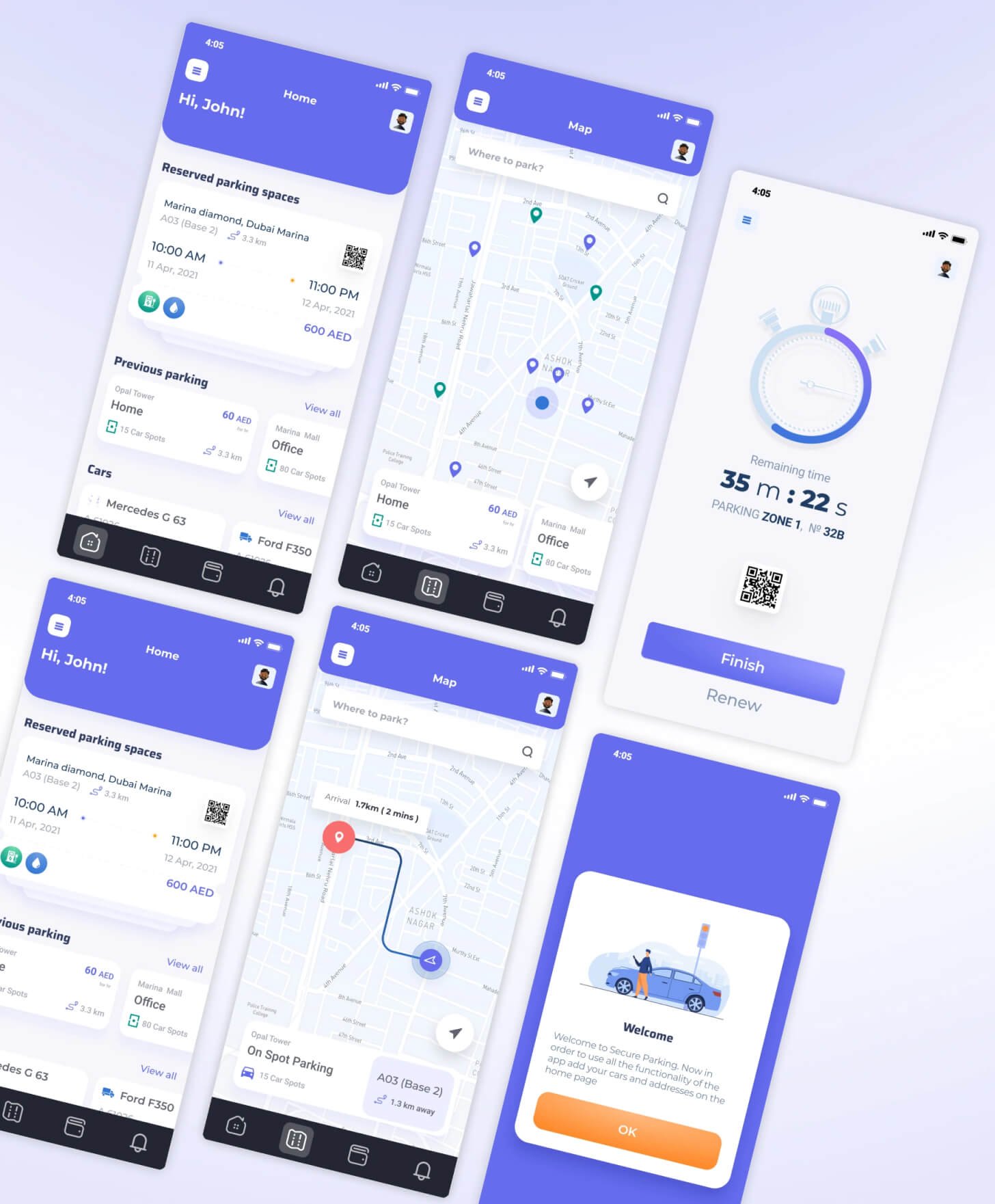 Mobile UI/UX Designs
