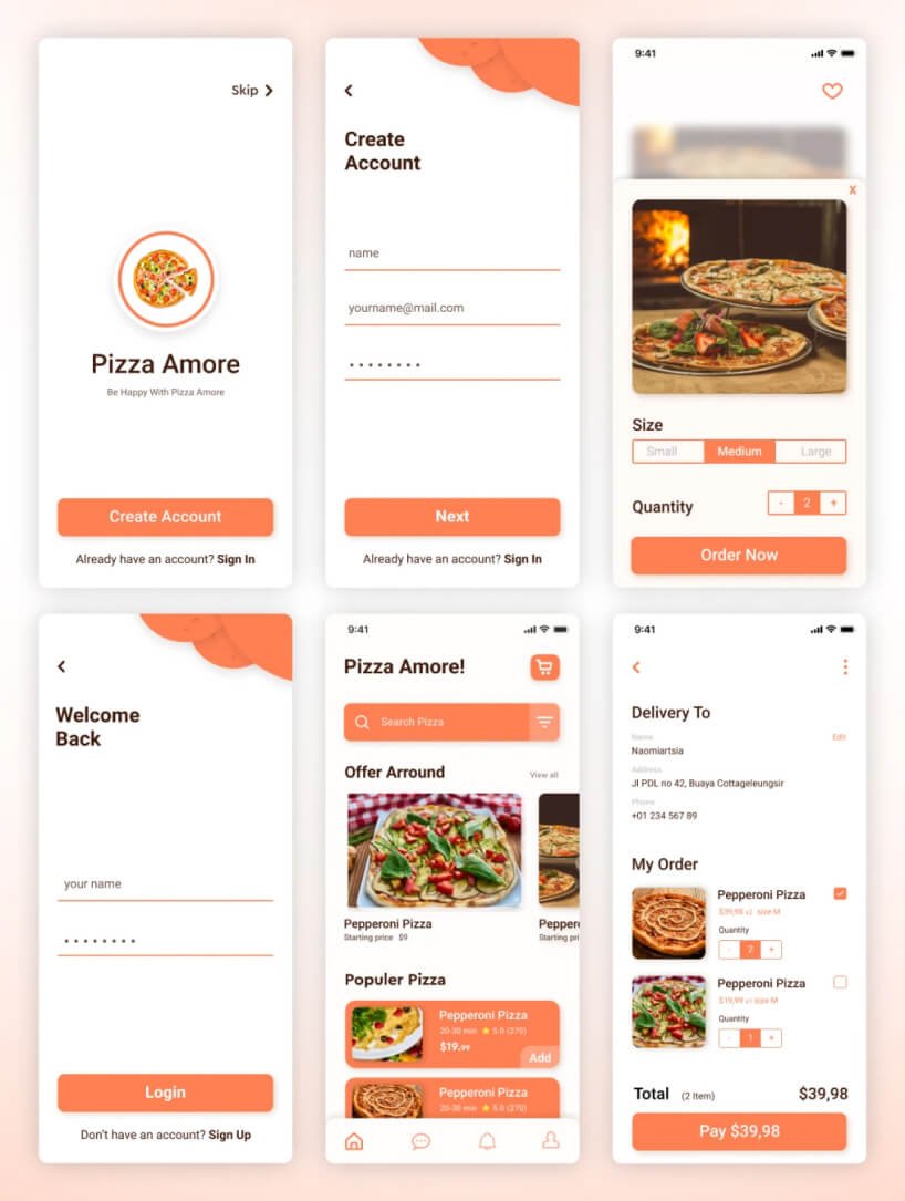 Mobile UI/UX Designs