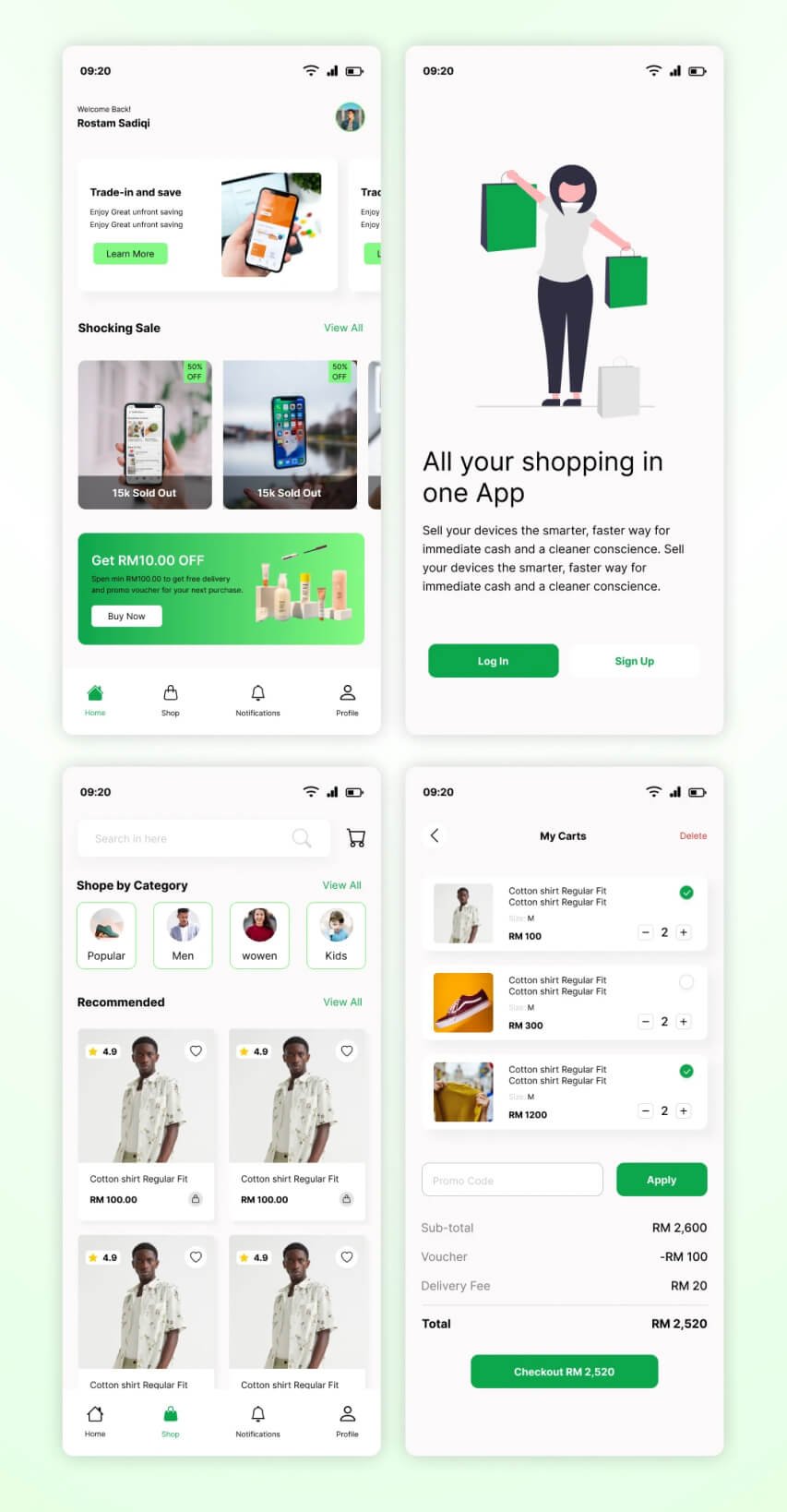 Mobile UI/UX Designs