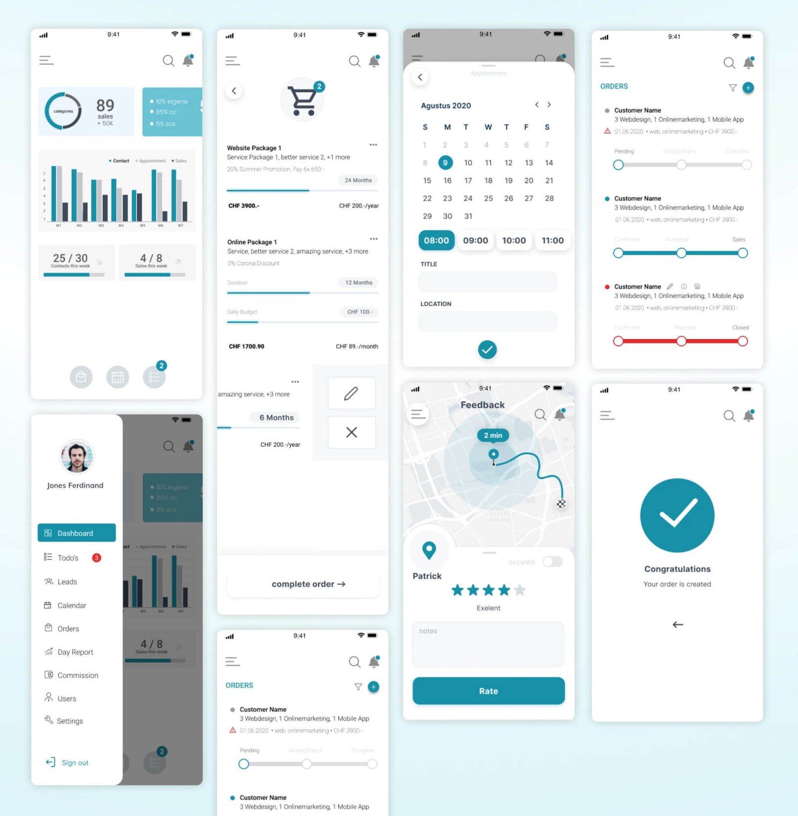Mobile UI/UX Designs