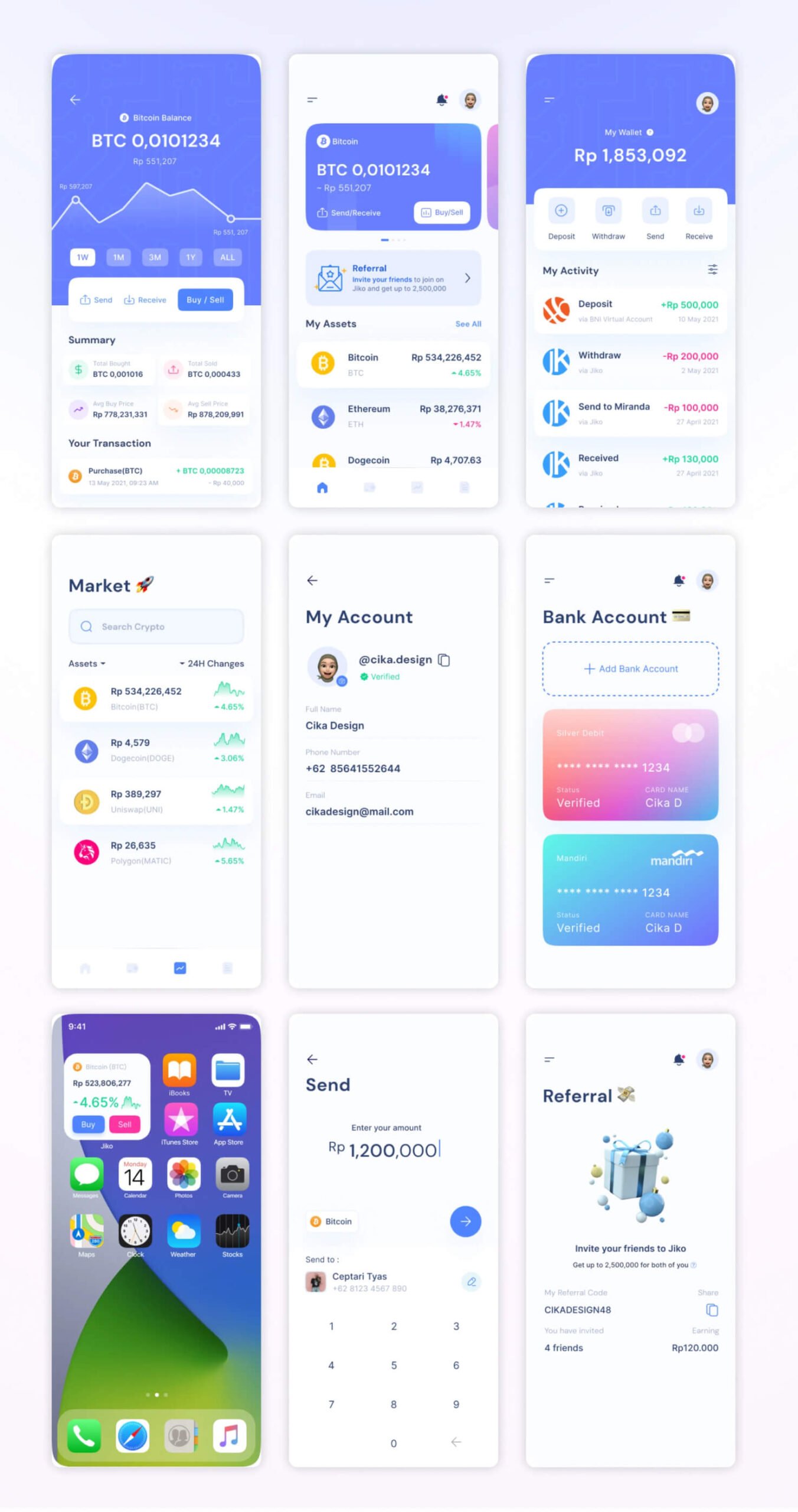 Mobile UI/UX Designs