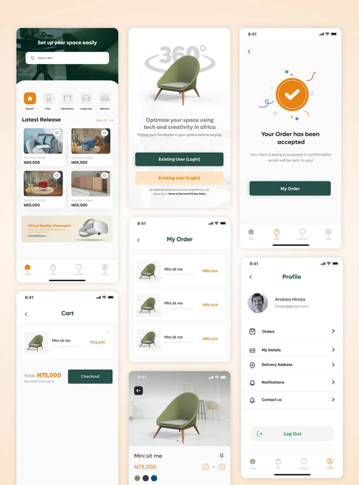 Mobile UI/UX Designs